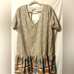 Boho Style Summer Dress XL